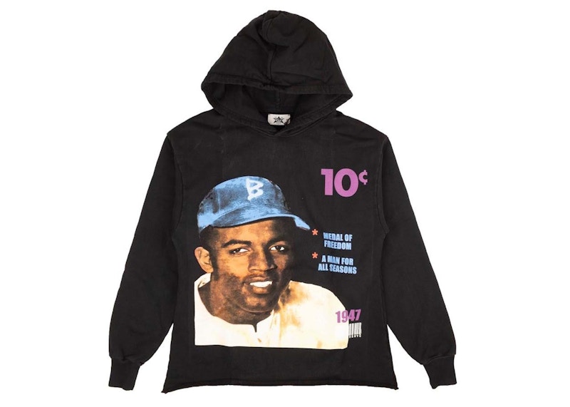 Barriers Jackie Robinson Hoodie Black Men's - US