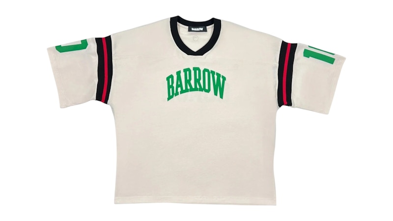 Pre-owned Barrow Collegiate Jersey T-shirt In Cream In White