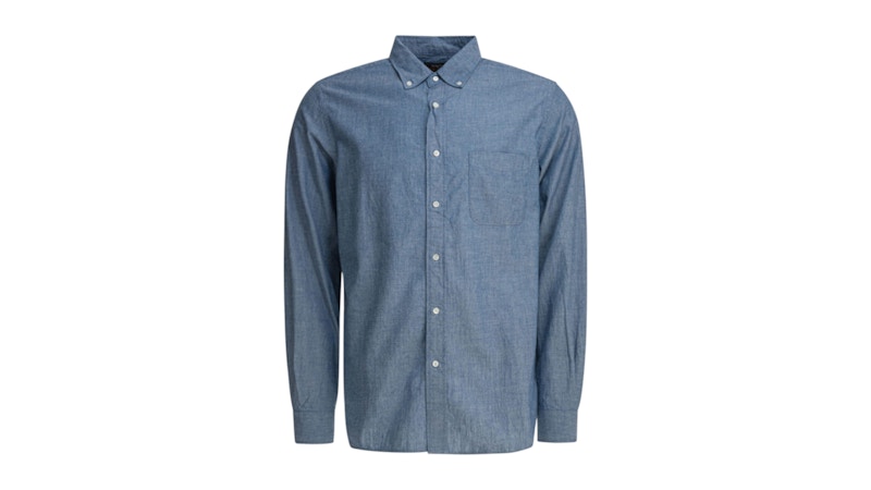 Beams Plus Button-Down Collar Shirt Light Blue