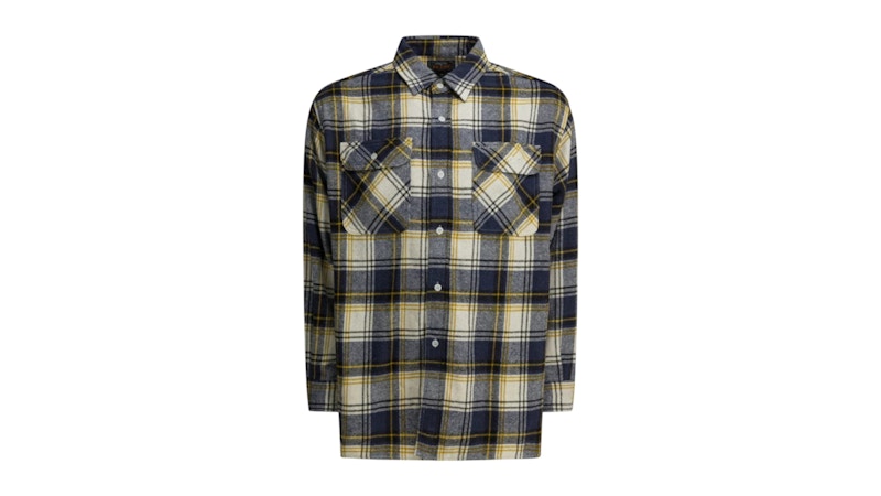 Beams Plus Plaid Check Shirt Grey