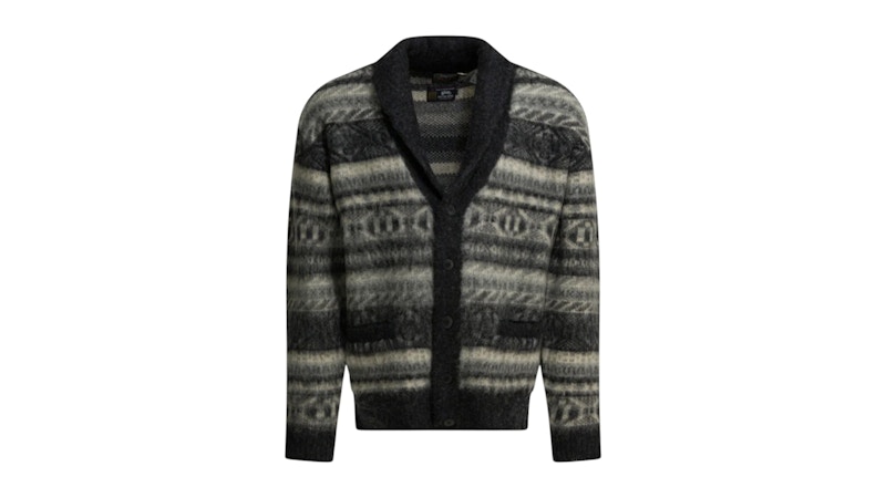 Beams Plus Wool Cardigan Grey