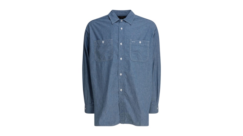 Beams Plus Work Chambray Shirt Blue