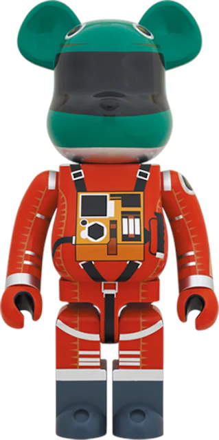 Bearbrick 2001: a space odyssey Space Suit Green Helmet & Orange 