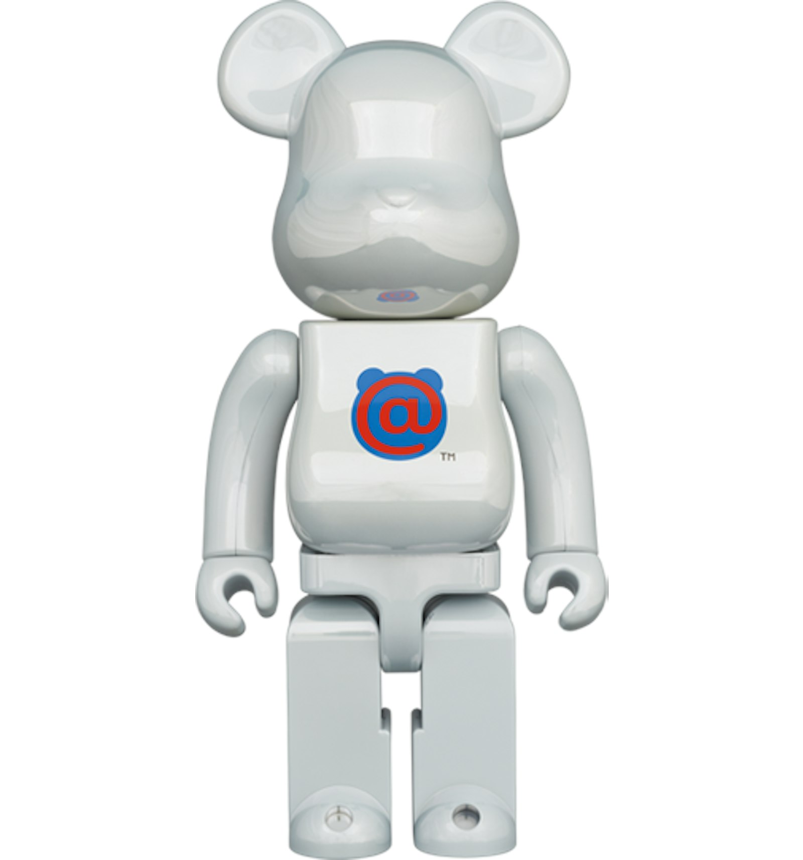 Bearbrick 20th Anniv. 1st Model 400% White Chrome