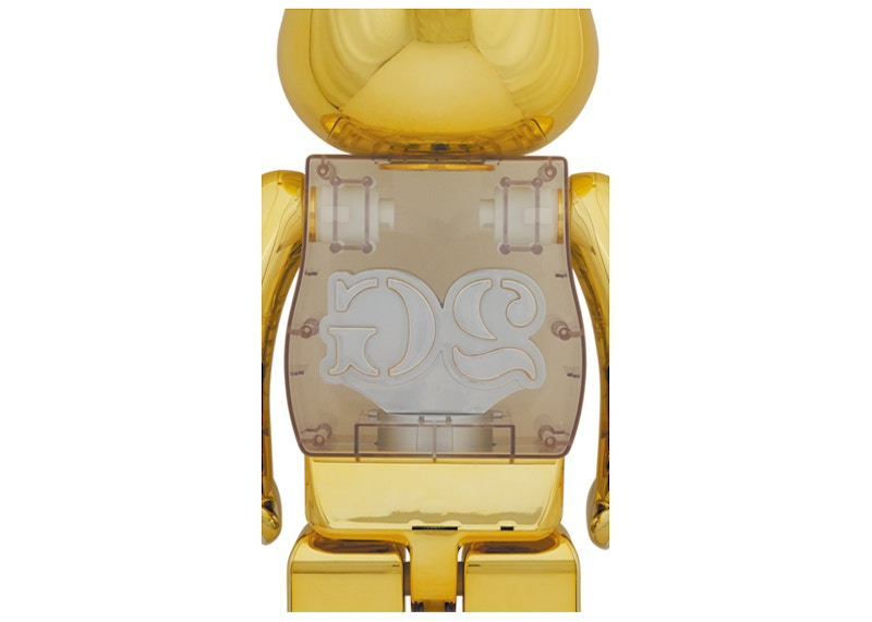 Bearbrick 2G Reverse 1000% Gold Light Up - CN