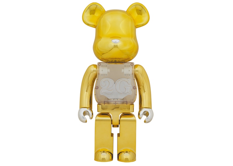 超激得20242G REVERSE 2G BE@RBRICK EXCLUSIVE ※400% 2体　ゴールド　シルバー　ライトアップユニット搭載　　Hajime Sorayama ソラヤマ　金　銀 キューブリック、ベアブリック