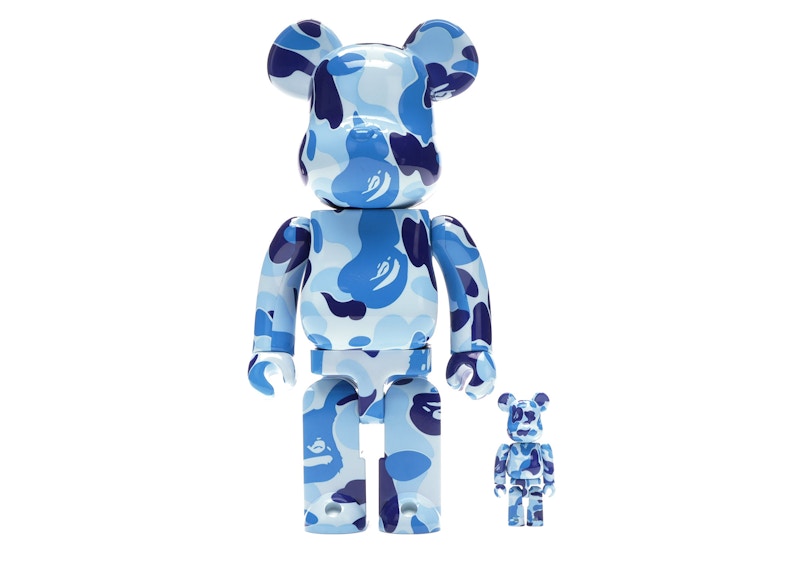 BE@RBRICK BAPE CAMO 400% Blue | hartwellspremium.com