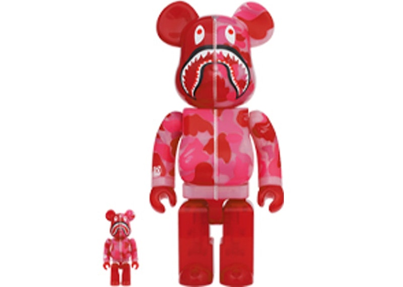 Bearbrick Bape (R) x Alpha Camo Shark 2023 100% & 400% Set - JP