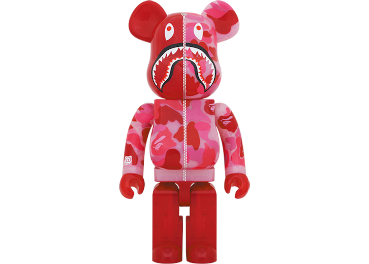 BE@RBRICK CLEAR ABC CAMO SHARK 1000% Bearbrick-ABC-Camo-Shark-1000-