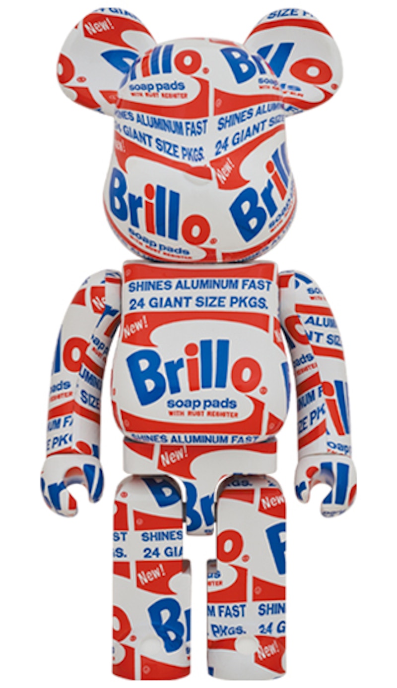 【得価在庫】BE@RBRICK ANDY WARHOL Brillo 100％ & 400％ 高さ約7.2cm 400% 高さ27.5cm キューブリック、ベアブリック