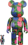 Bearbrick x Andy Warhol x The Rolling Stones Mick Jagger 100