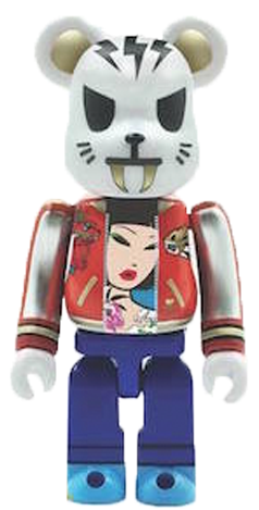 Bearbrick ActionCity x Tokidoki Electric Tiger 100% Multi