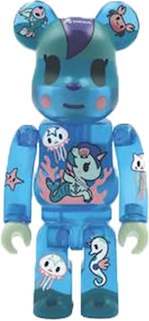 Bearbrick ActionCity x Tokidoki Mermicorno Sirena 100% Multi