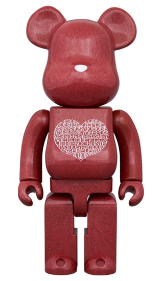 Bearbrick Alexander Girard International Love Heart 400%