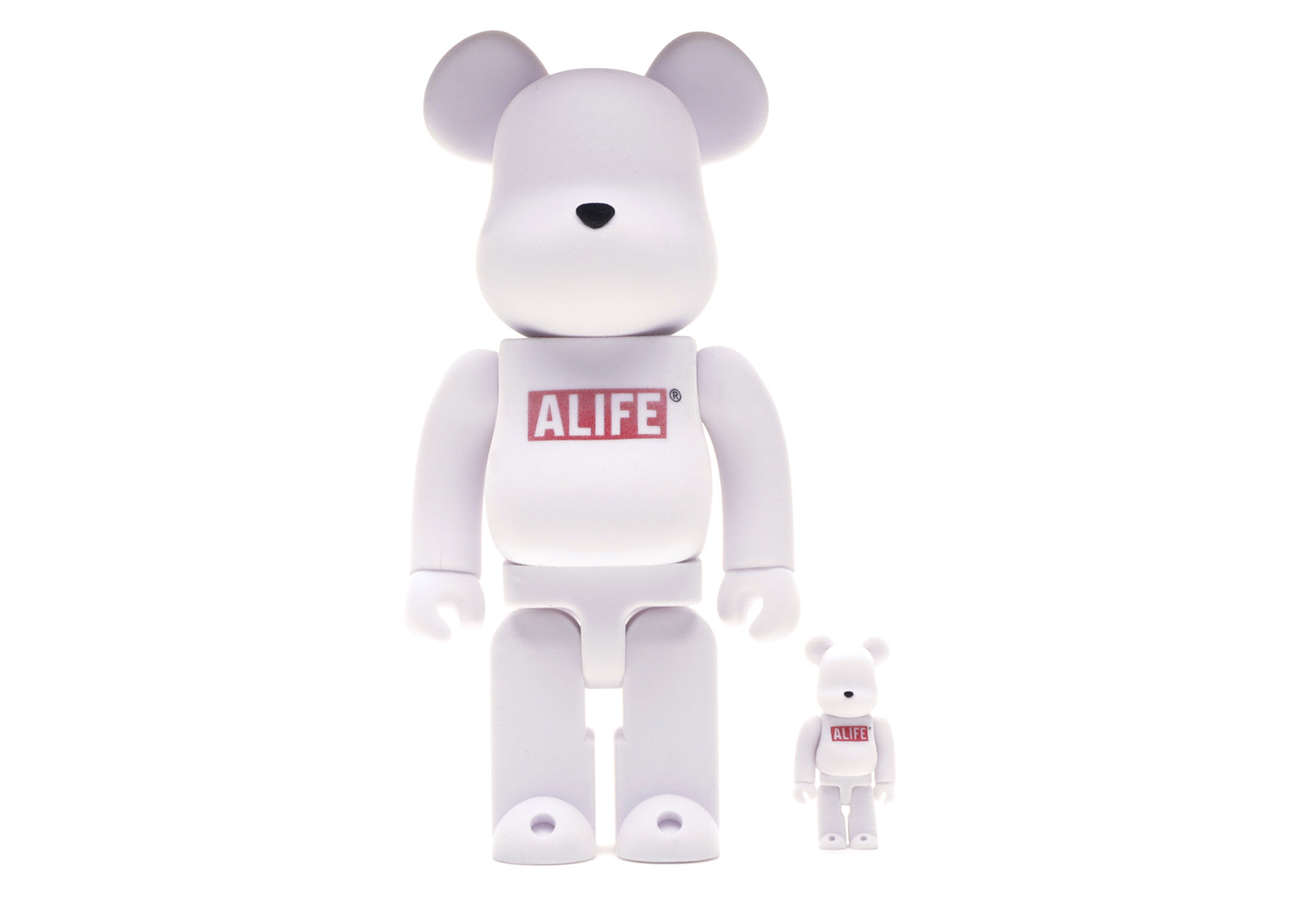 Bearbrick Alife 100% & 400% Set White