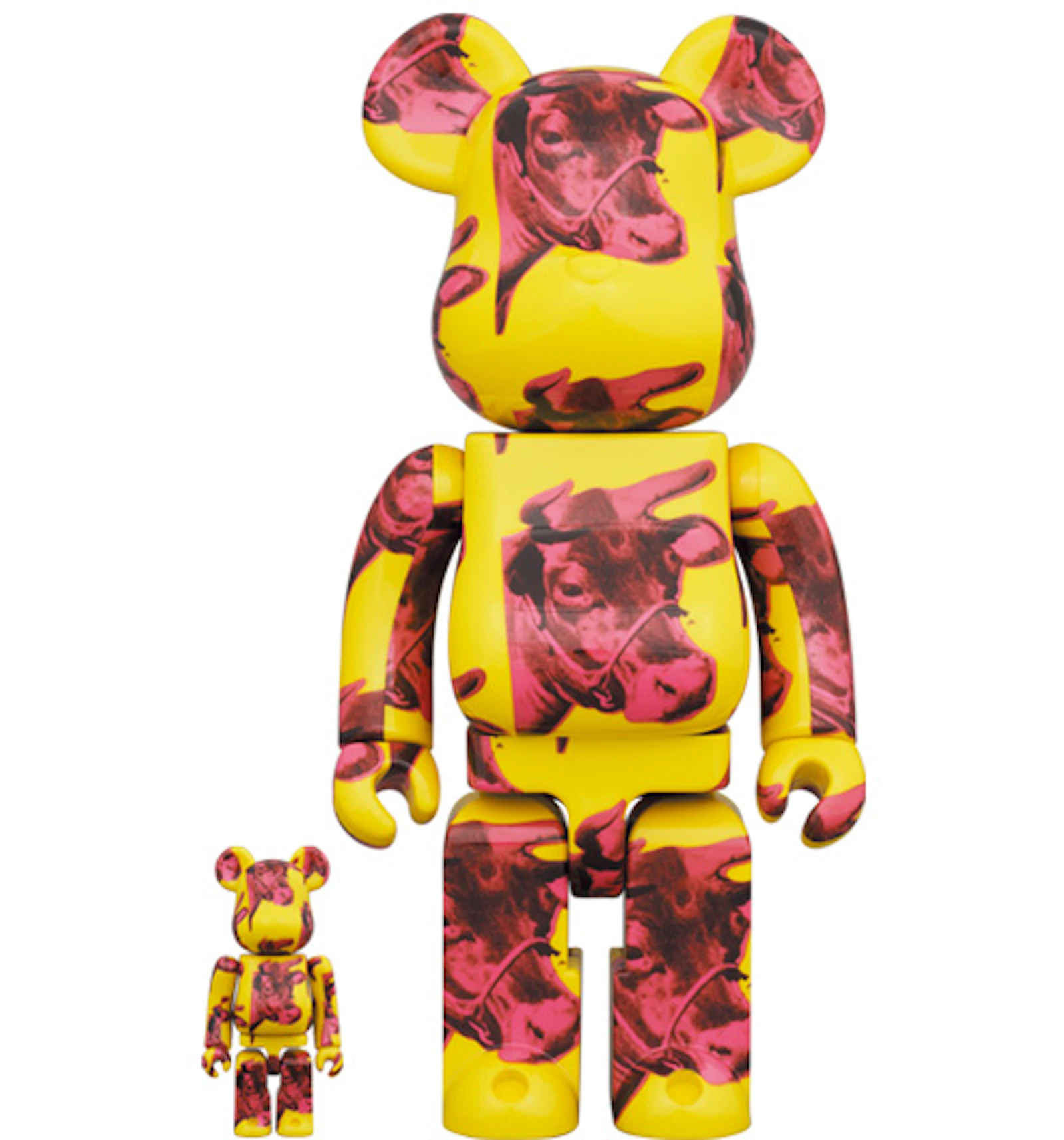 Bearbrick Andy Warhol Cow Wallpaper 100 400 Set Us Bearbrick Andy Warhol Cow Wallpaper 100 400 Set Us