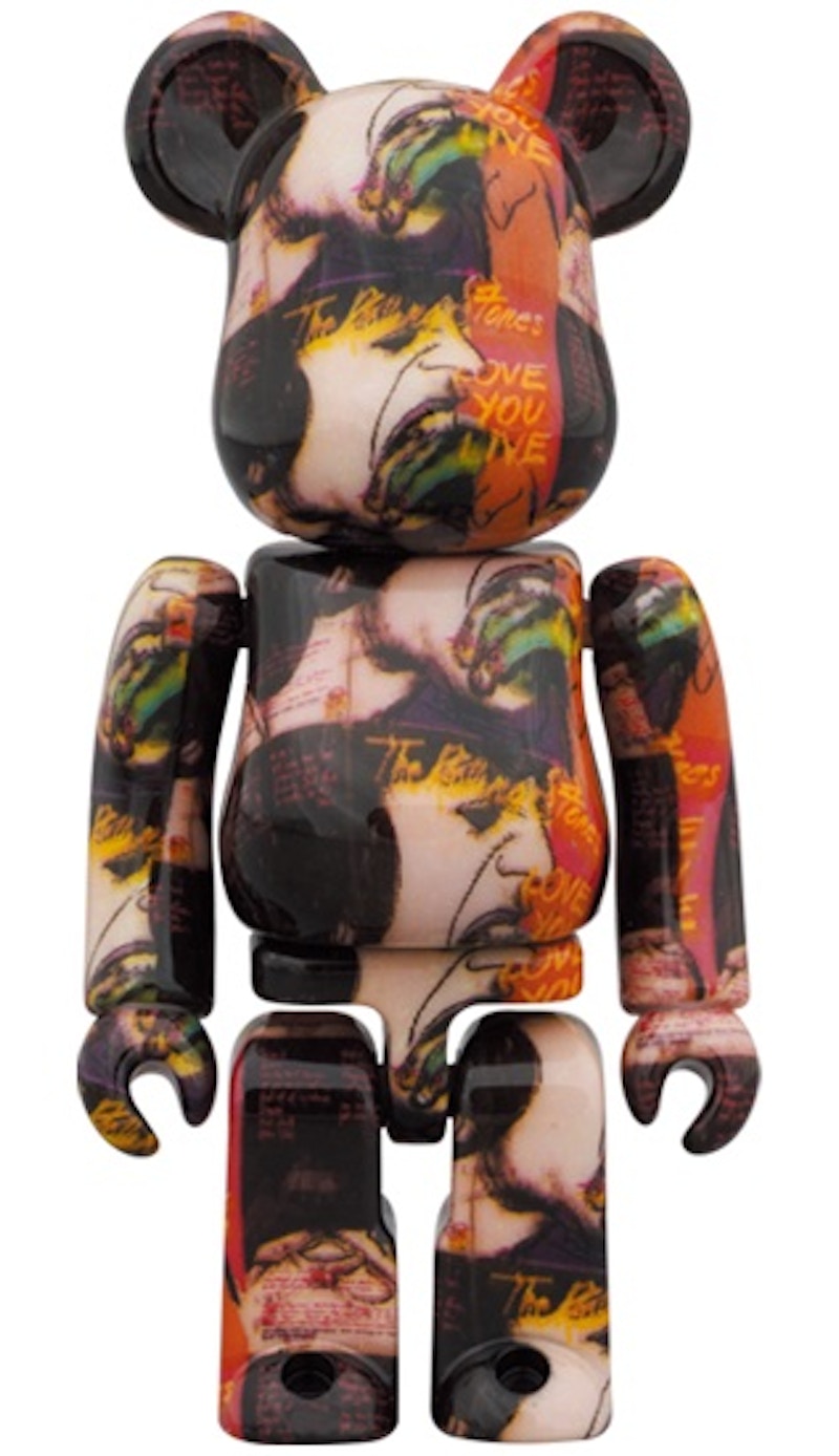 Bearbrick Andy Warhol x The Rolling Stones (Love You Live) 100