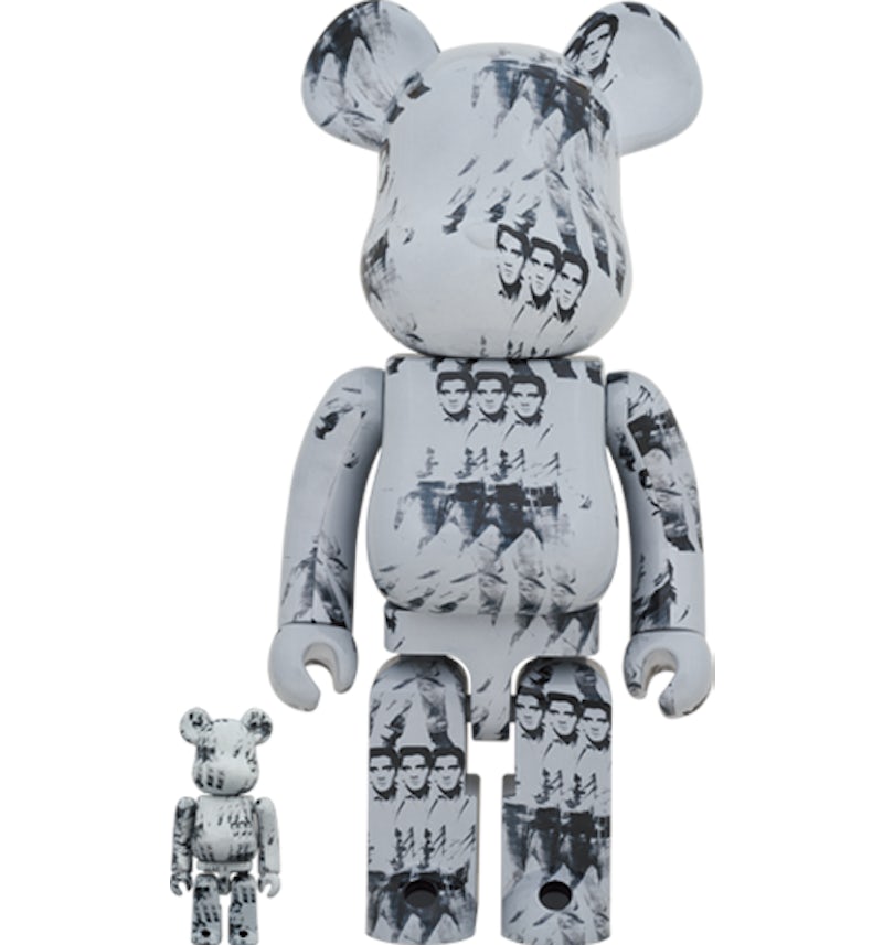 その他 BE@RBRICK  Andy Warhol's ELVIS PRESLEY Bearbrick Andy Warhol's Elvis Presley 100% & 400% Set - US