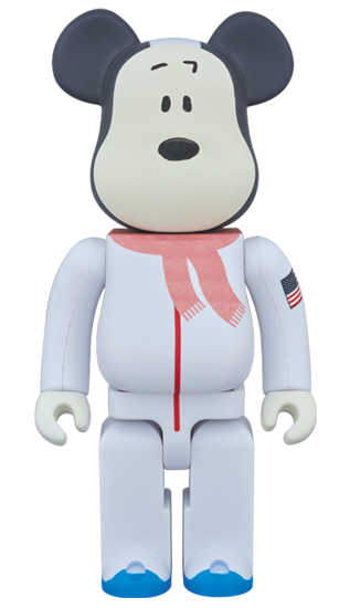 Bearbrick Astronaut Snoopy 400% White
