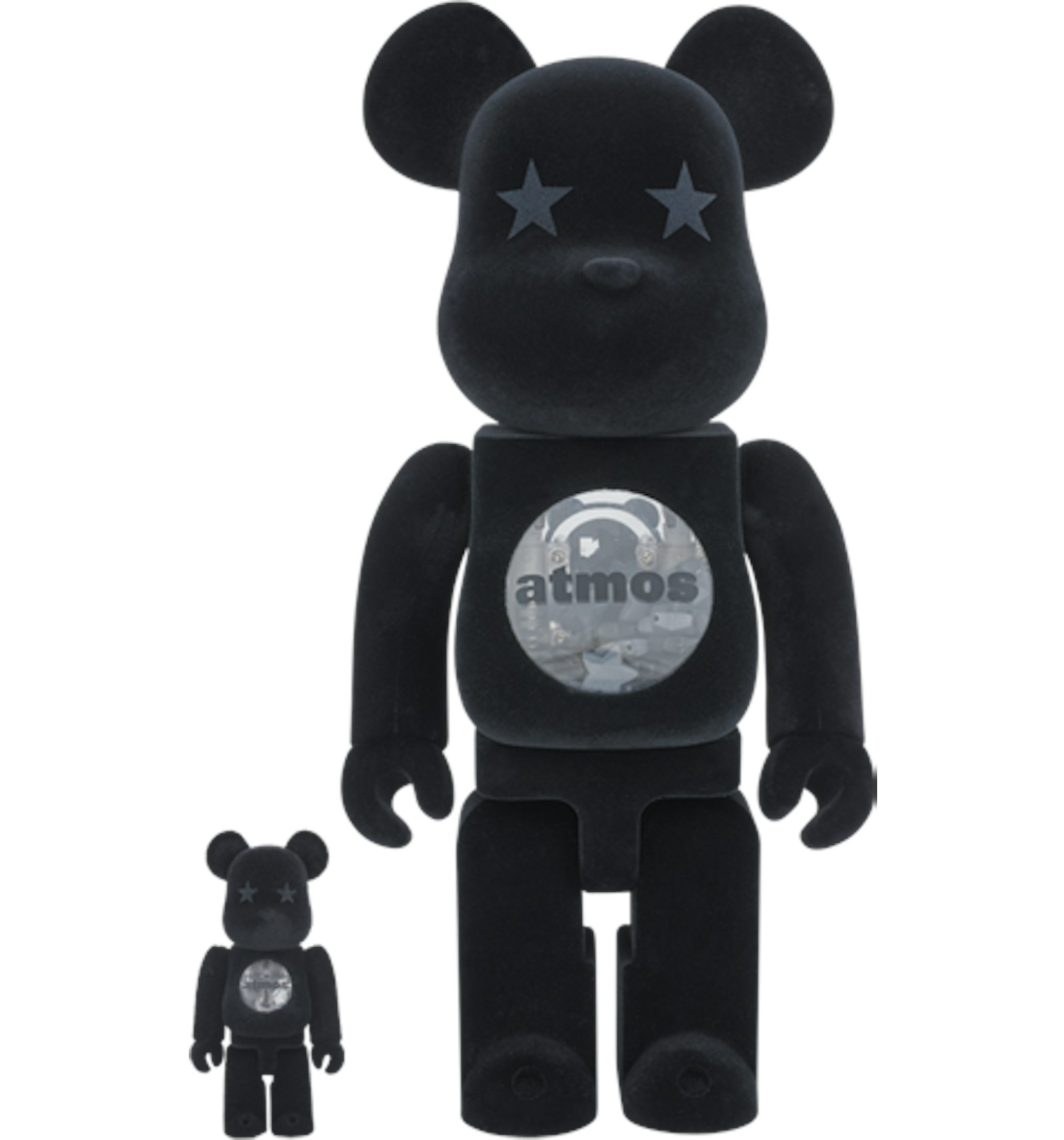 Bearbrick Atmos 100% & 400% Set Black
