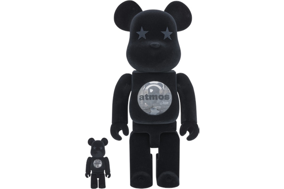 Bearbrick Atmos 100% & 400% Set Black