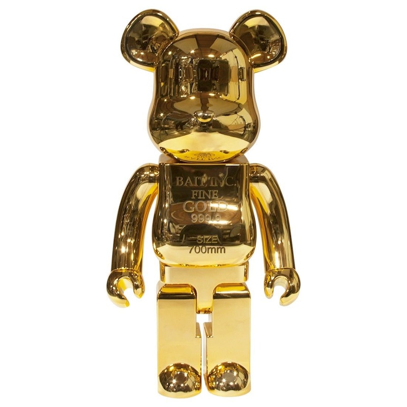 Bearbrick Bait Gold Bar 400% Gold - US