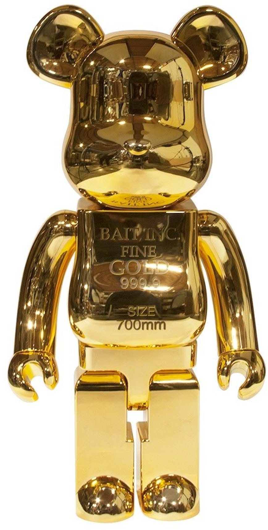 Bearbrick BAIT x Medicom Gold Bar 1000% Gold - GB