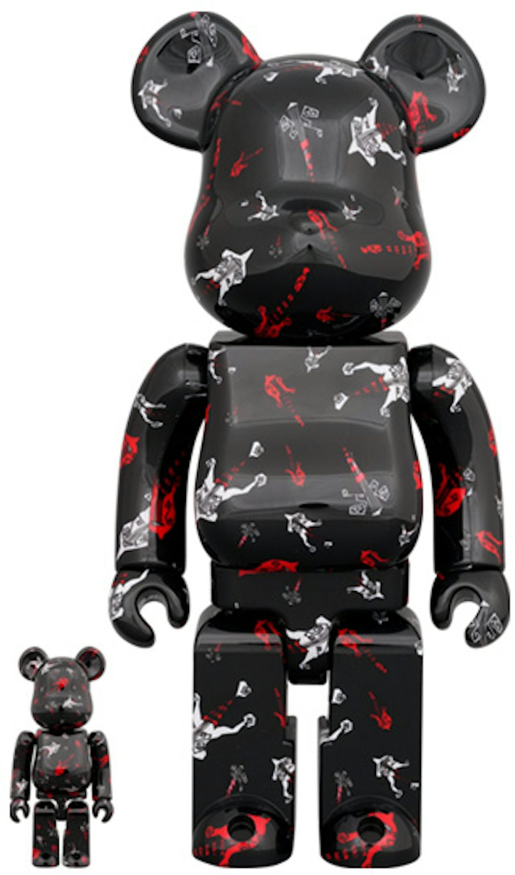 Bearbrick x BAPE Line Camo Shark 100% & 400% Set Blue/Black - US