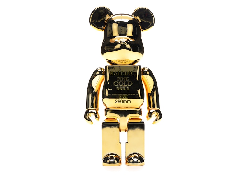 Bearbrick BAIT x Medicom Gold Bar 1000% Gold - US