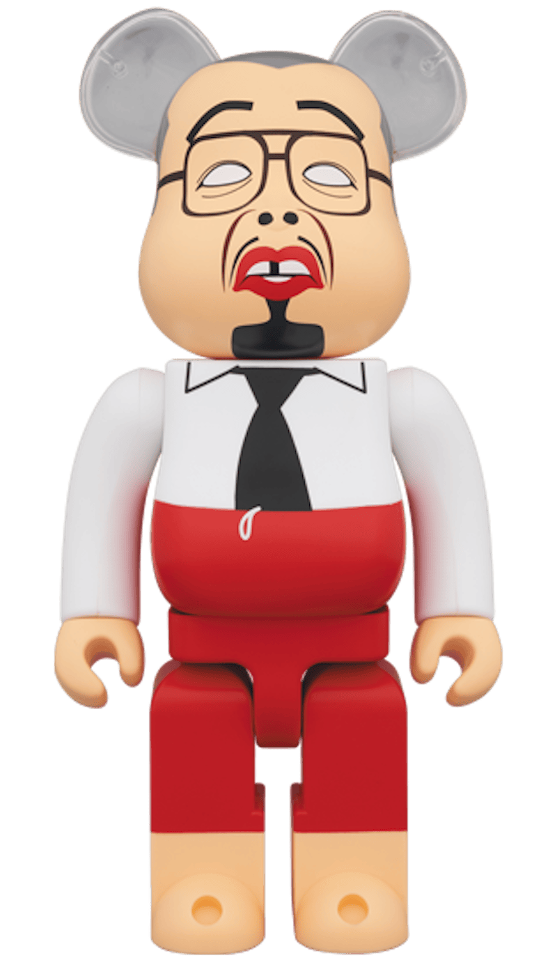 Bearbrick Balance Uncle 400% White/Red