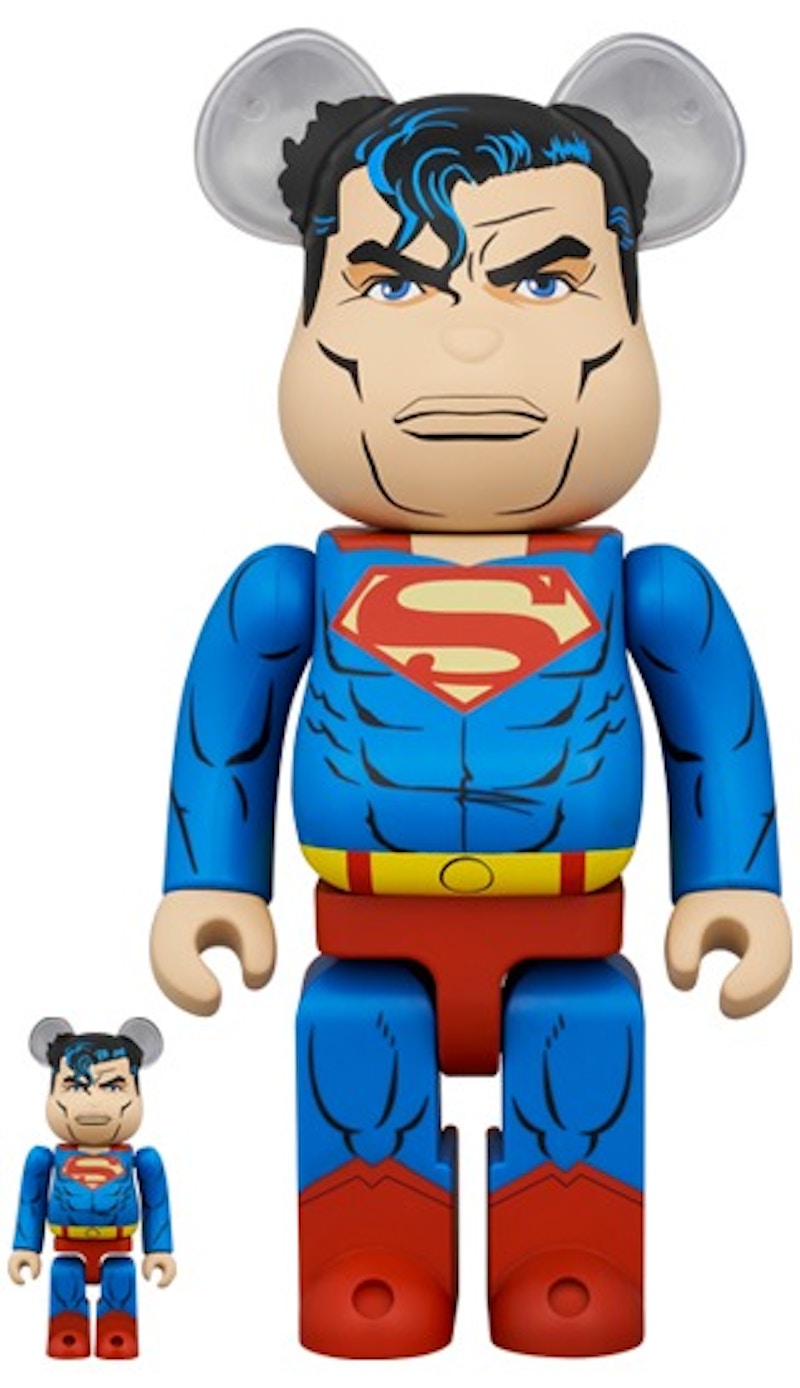 BE@RBRICK SUPERMAN(TDKR Ver.)100％ & 400％ Bearbrick Batman The Dark Knight Rising Superman 100% & 400