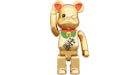 Bearbrick Beckoning Cat Gold Plating Four 400% Gold