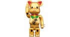 Bearbrick Beckoning Cat Gold-plated Six 400% Gold