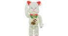 Bearbrick Beckoning Cat Luminous 400% White