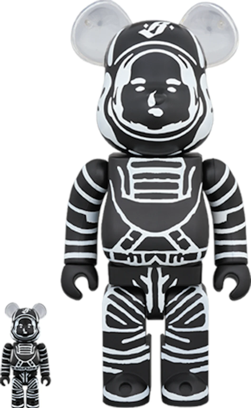 Bearbrick Billionaire Boys Club Astronaut 100% & 400% Set Black