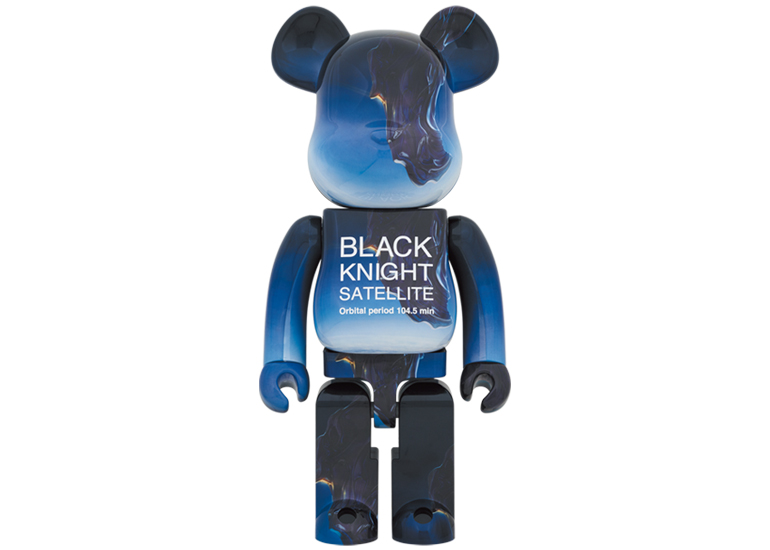 Bearbrick Schwarz Knight Satellite 100% & 400% Set Blau – DE
