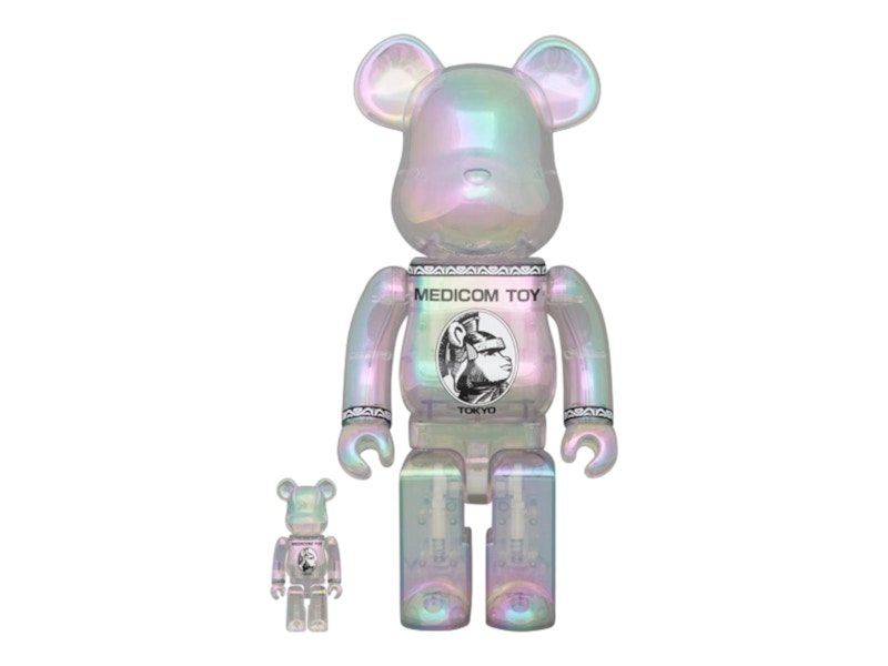 Bearbrick Centurion 100% & 400% Set Clear Chrome - JP