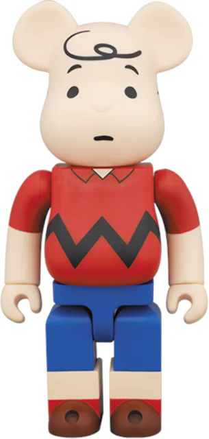 Bearbrick Charlie Brown 400% Beige/Red