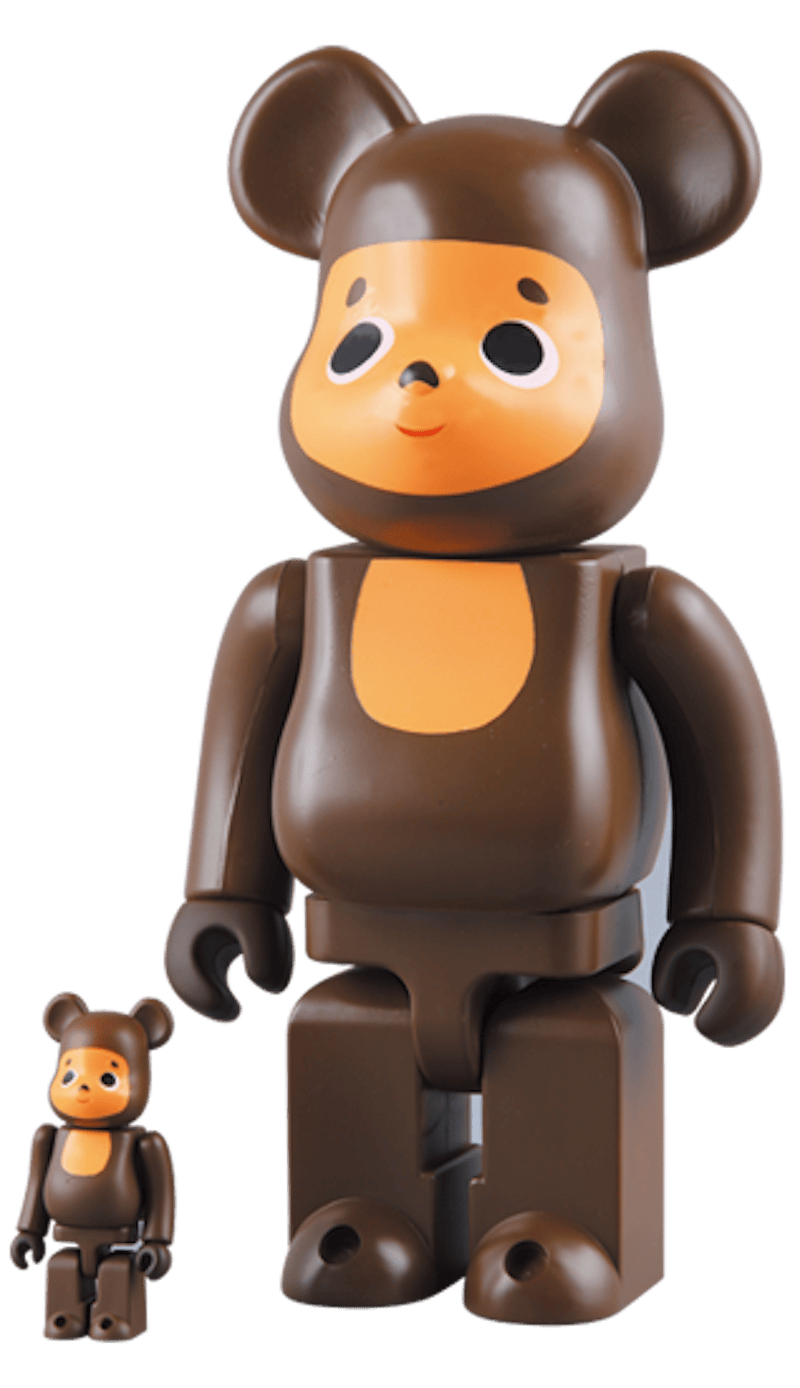 Bearbrick Cheburashka 100% & 400% Set Brown - US