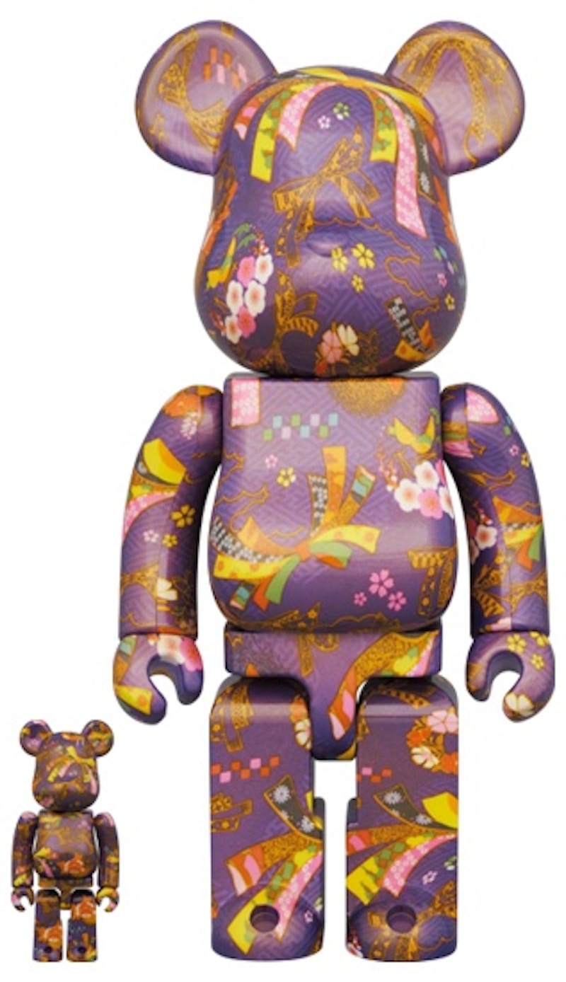 Bearbrick Chiyogami 2 100% & 400% Set - GB