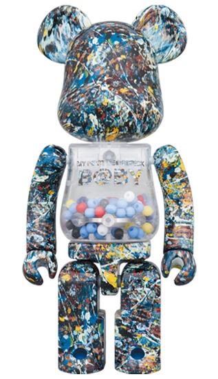 MY FIRST BE@RBRICK B@BY Jackson Pollock