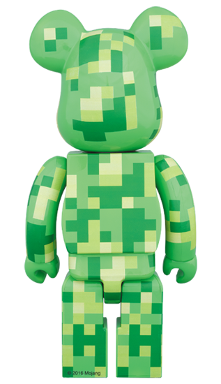 Bearbrick Creeper 400% Green