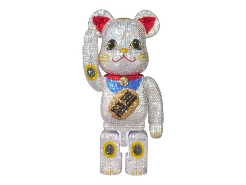BE@RBRICK 招き猫 千万両 銀メッキ × 桃金メッキ 100％ & 400