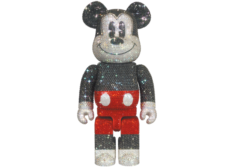 Bearbrick Crystal Decorate Mickey Mouse 400% Red & White Ver. - US
