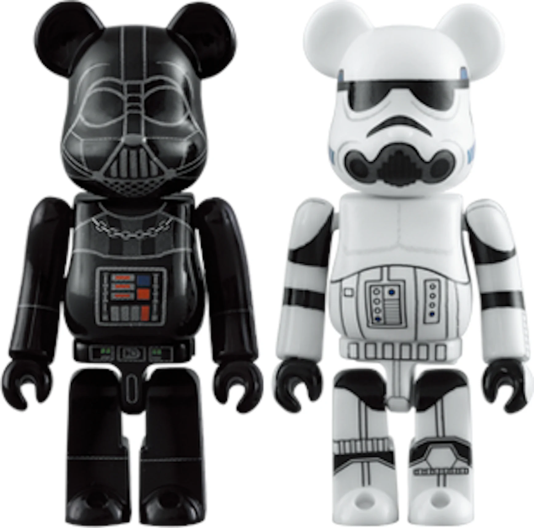 Bearbrick Darth Vader & Stormtrooper 2 Pack 100% Black