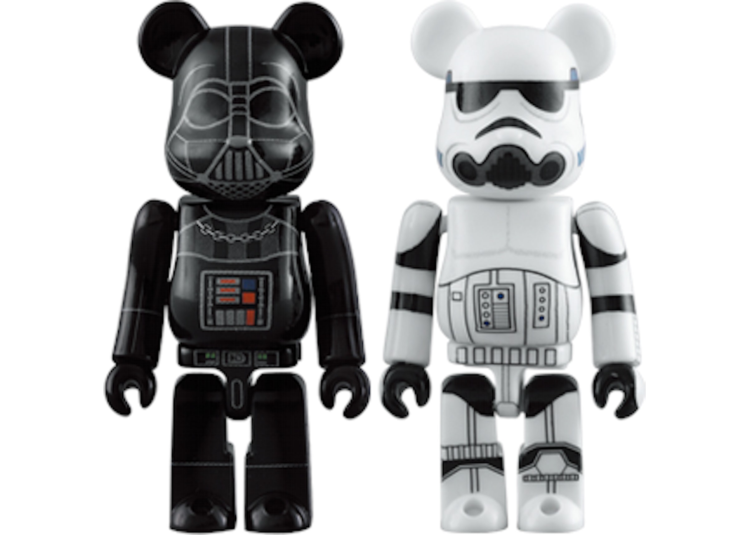 Bearbrick Darth Vader & Stormtrooper 2 Pack 100% Black - US