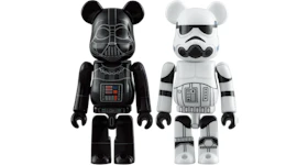 Bearbrick Darth Vader & Stormtrooper 2 Pack 100% Black