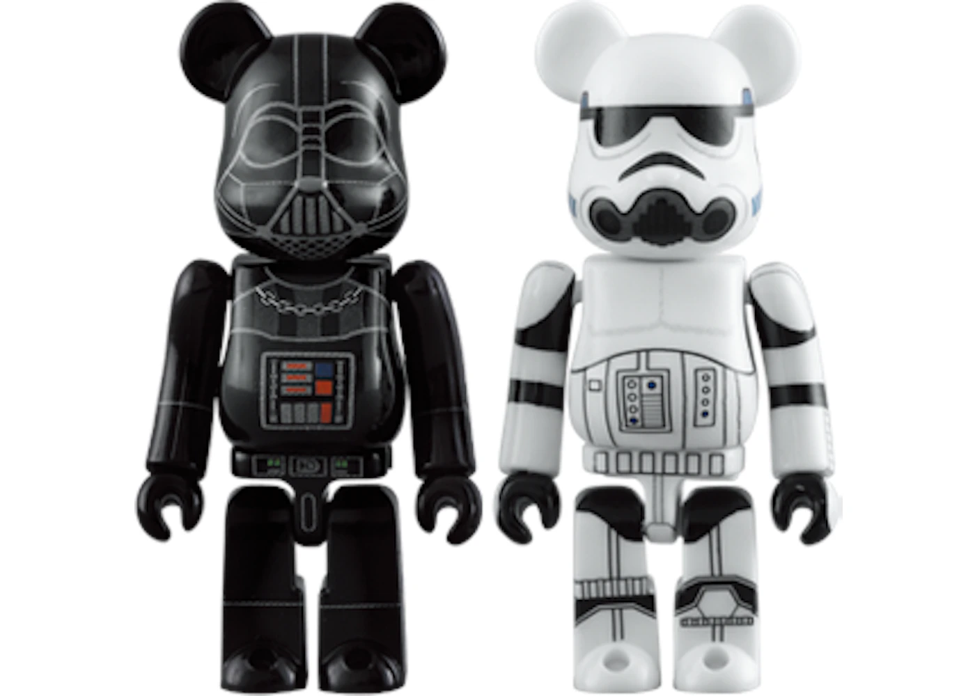Bearbrick Darth Vader & Stormtrooper 2 Pack 100% Black - US Bearbrick Darth Vader & Stormtrooper 2 Pack 100% Black - US