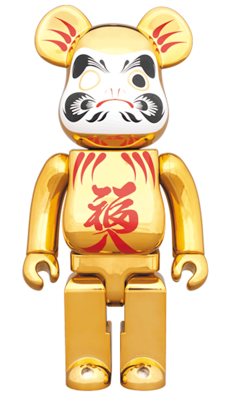 Bearbrick Daruma Gold Plating Commitment 400% Gold