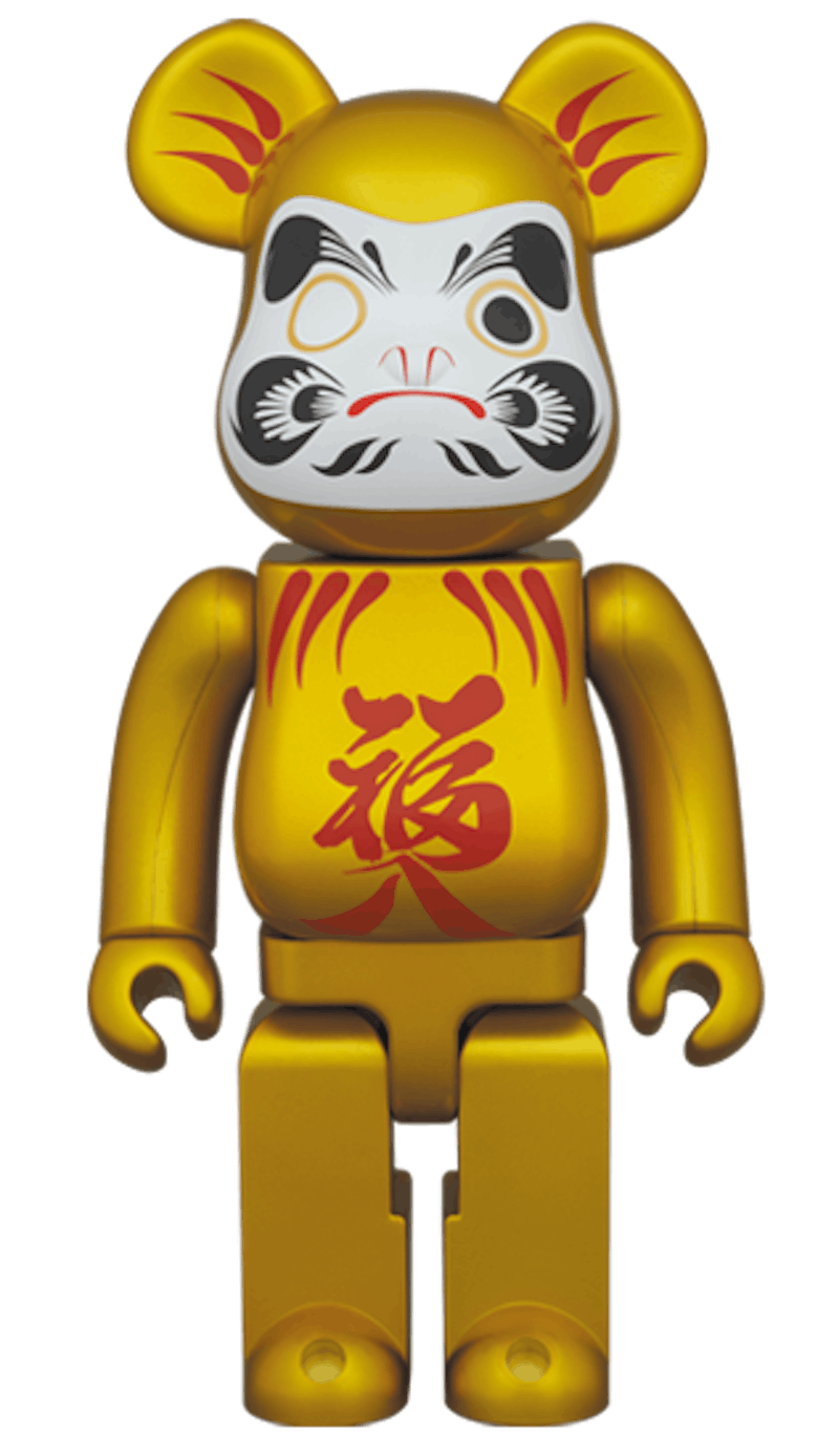 Bearbrick Daruma Pearl 400% Gold US